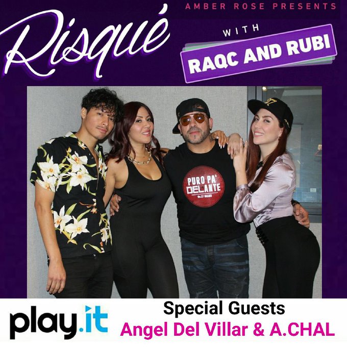 Today on Amber Rose Presents: RISQUÉ with @RaqCsWorld and @Rubimolina RaqC and Rubi bring in Angel Del