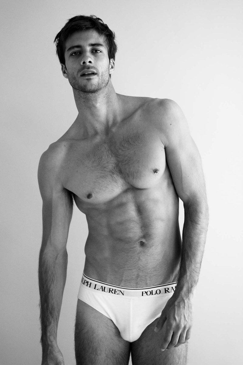 Men and Underwear on X: Model Gilberto Fritsch posing in Polo by