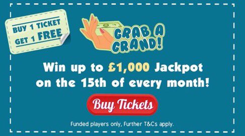 prizebingo's tweet photo. Are you ready to Grab A Grand - plays at https://t.co/i9GkkmYHMW tomorrow - prebuy available https://t.co/jYbDdD4nEV