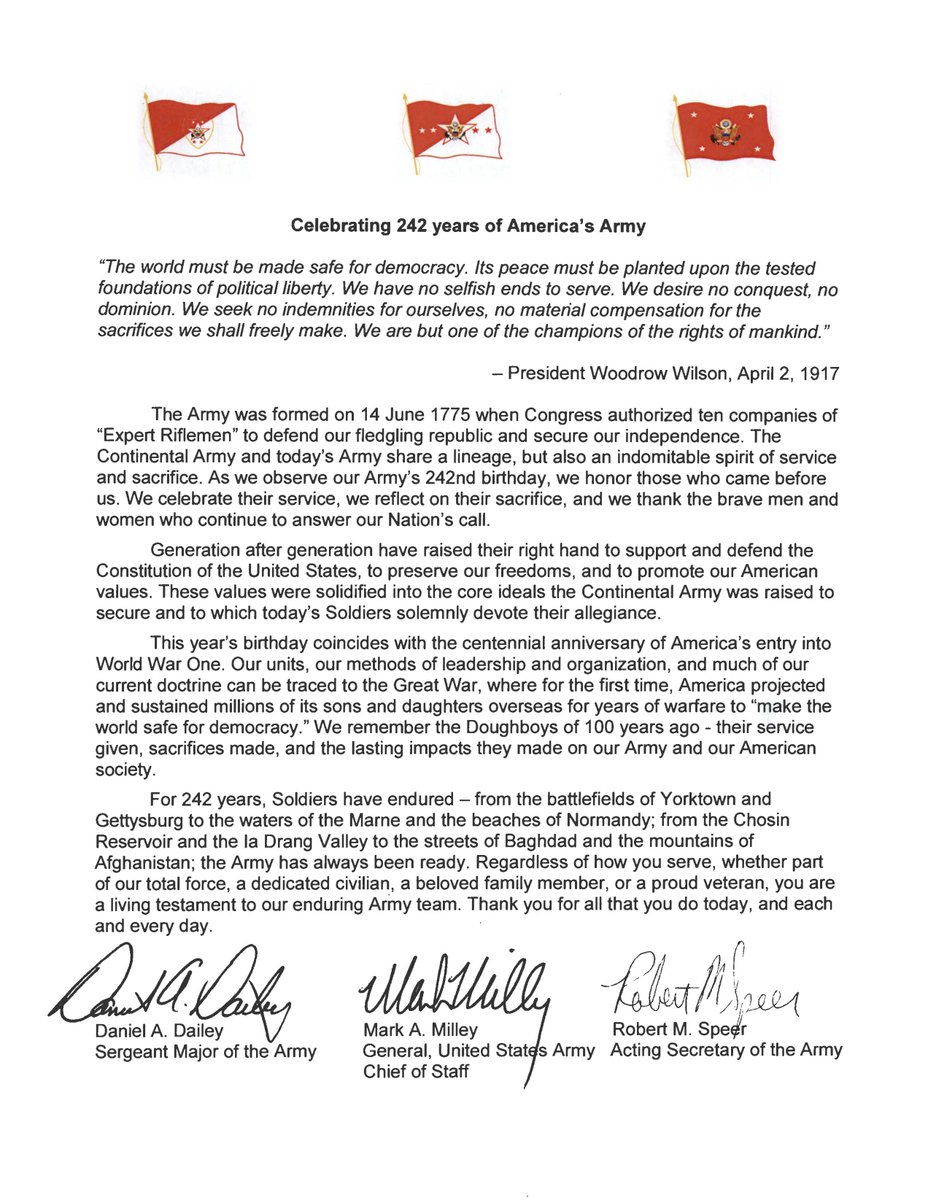 Secretary of the Army tweet media