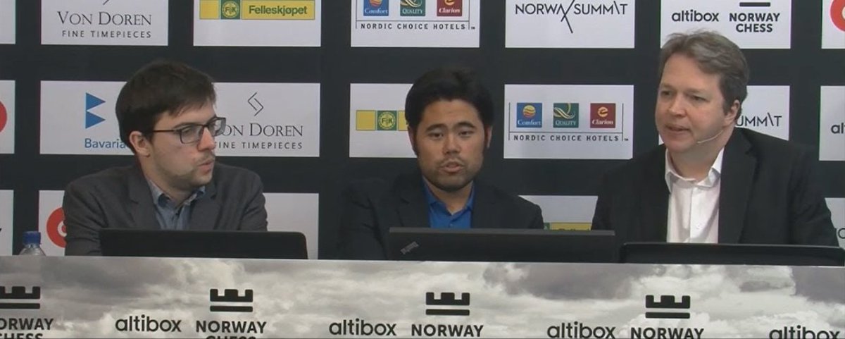 NakaFacts's tweet photo. Nakamura proactively apologizes to MC fans for breaking their idol beyond repair last year even though he is yet to be accused. #norwaychess https://t.co/wnxqxJkmaG