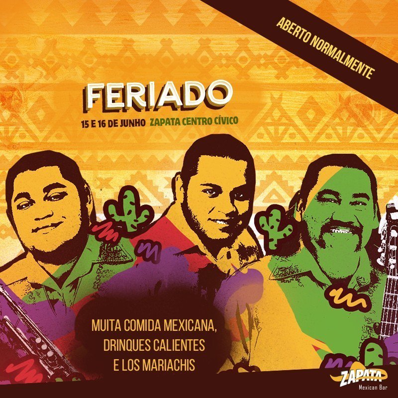 ift.tt/2sbfBQT Feriado frio em Curitiba? O Zapata Centro Cívico tem a solução para esquentar: Los Mariachis! Nos dias 15 e 16 de …