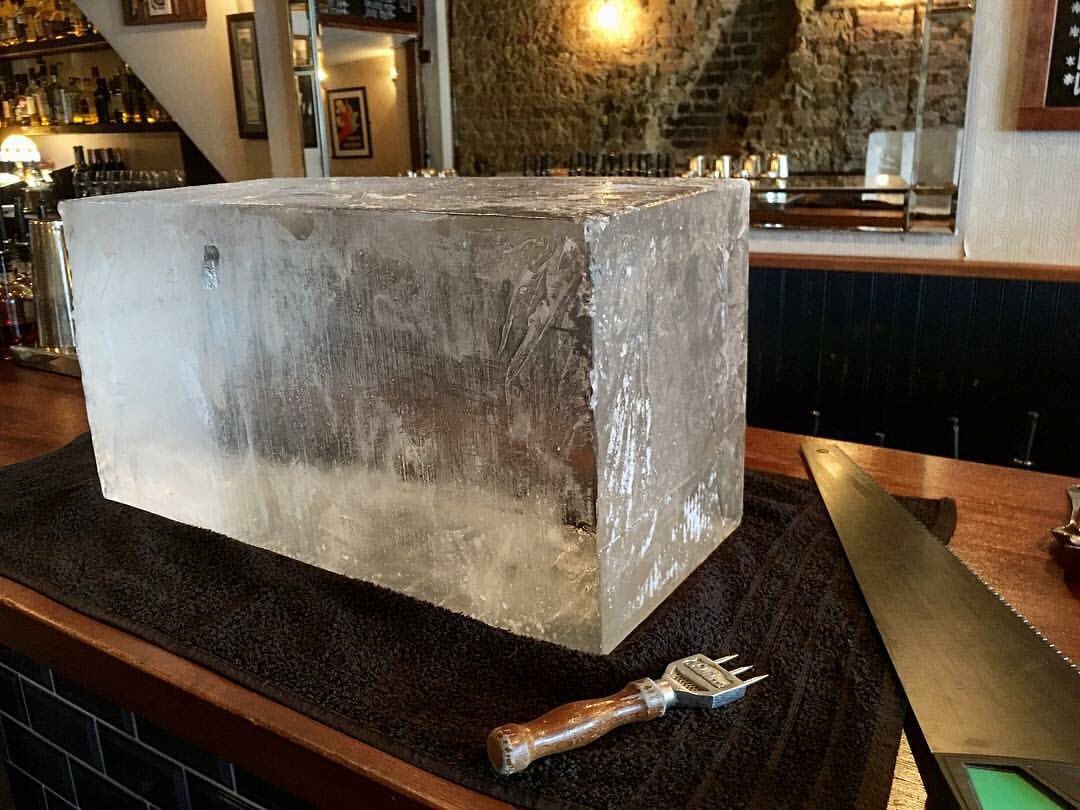 HighWaterLondon's tweet photo. Ice ice baby! Loving a perfect cube. Prepping for all those @wildturkey_uk Old Fashioneds. Starting at 5pm! #beyondthebarrel https://t.co/ZqpKhWwoAi