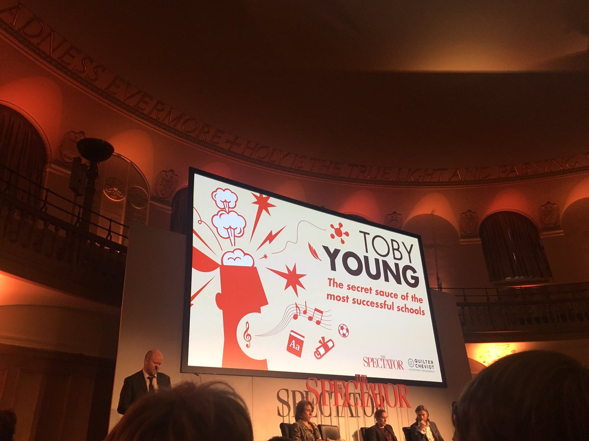 sophsryan's tweet photo. @toadmeister presents his idea to change the world at @SpectatorEvents #Spec5Ideas No Excuses Schools produce best results #Spectatorevents https://t.co/dEHH4ex70X