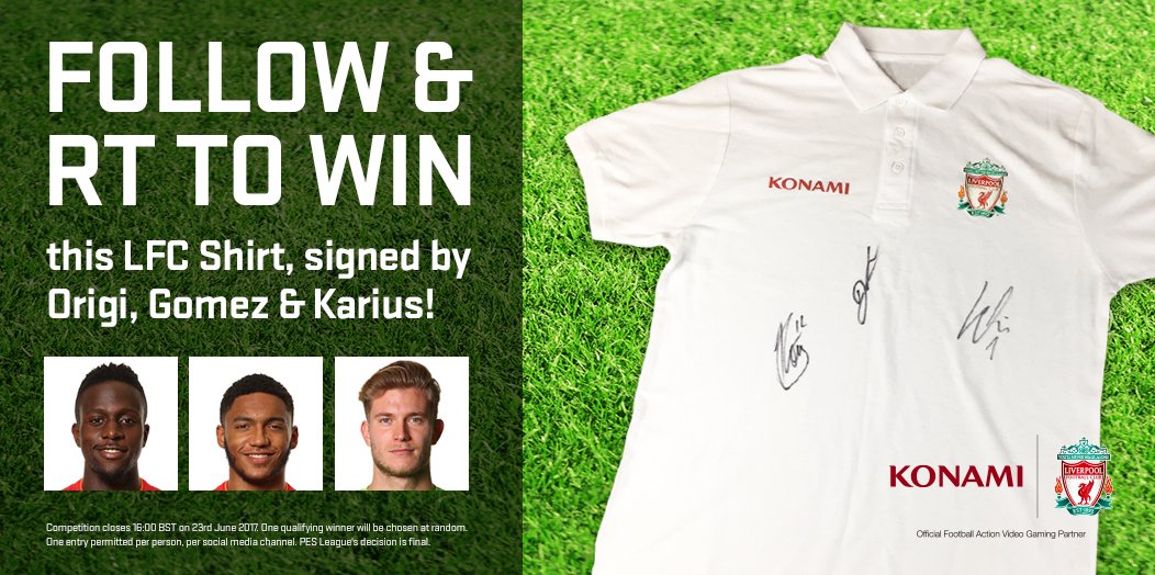 Follow &amp; RT to #WIN a signed <a href="/LFC/">Liverpool FC</a> shirt!

PES League is set to return in #PES2018. Watch the #E3 trailer HERE: youtu.be/jGgNxN0rQYw