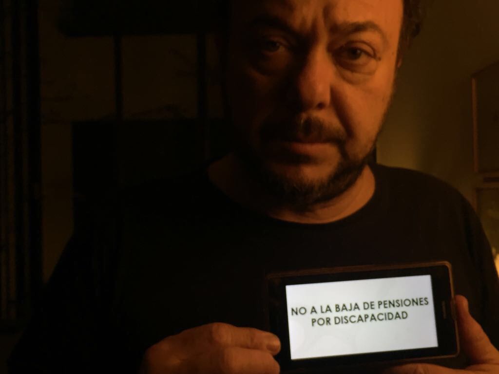 eldestapeweb's tweet image. Famosos dicen: "no a la baja de pensiones por discapacidad".