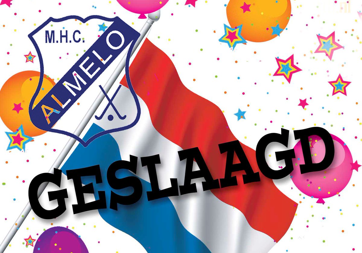 MHCAlmelo's tweet photo. MHC Almelo feliciteert alle geslaagden met het behalen van het diploma. Nu genieten van een mooie zomer! https://t.co/6ukaOZPJg6