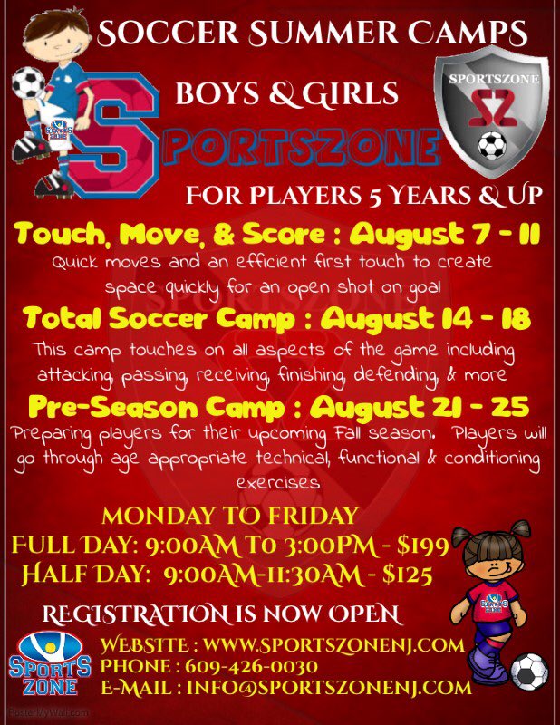 NJSportsZone's tweet photo. #Summer is finally here! Check out some of our #camps and #clinics going on this summer! Register today! #Summer2017 https://t.co/C1v1vj6eHV