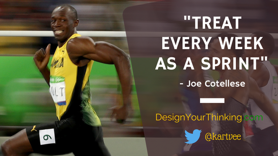 kartvee's tweet photo. "I Treat Every Week As a Sprint, w/ Backlog and Roadmap" @joecotellese #Agile #entrepreneur #productivity #podcast https://t.co/q33osntlKu https://t.co/G5scny5EhH