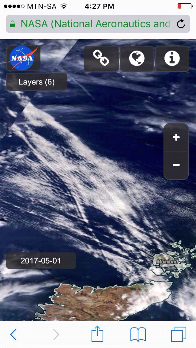 SteerMark's tweet photo. Oh dear! Here comes Climatechange..
Geoengineering, SRM 
Poisoning the Planet 🌎 
@OpChemtrails https://t.co/28oXsKnE7y