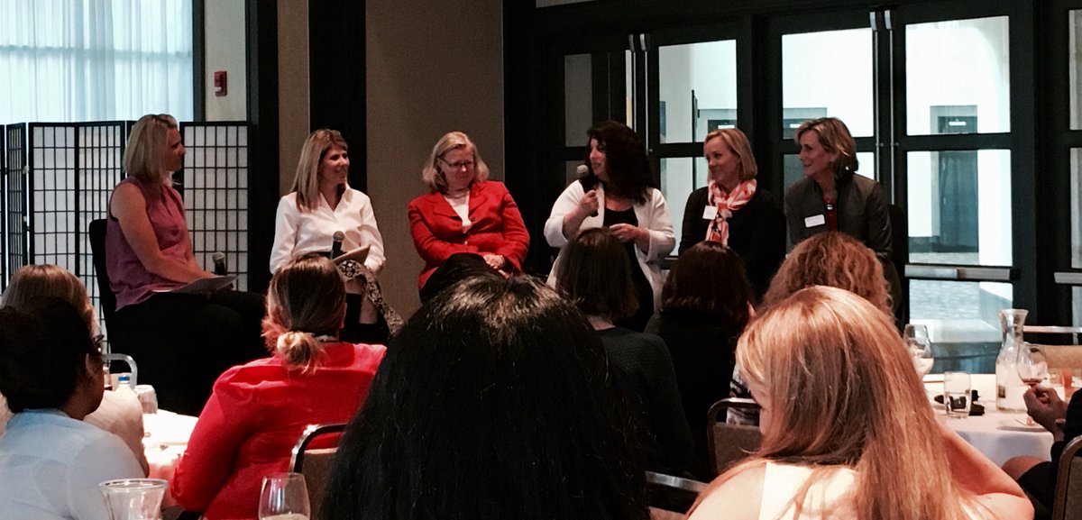 DoctorBronwyn's tweet photo. Great panel - Navigating Your Career Strategically. Discussed confidence, barriers, skills &amp; guilt. @VentureValkyrie @purmal @MedtechWomen https://t.co/aPtcQ7NXWd