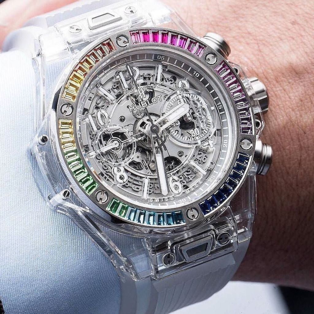 PWJinz's tweet photo. Hublot Big Bang Unico Sapphire Rainbow 👌

#hublot #bigbang #wotd

#Repost @ifuckinglovewatches 📸 @hautetime https://t.co/W6t87La7Hl https://t.co/bnHLci55KI