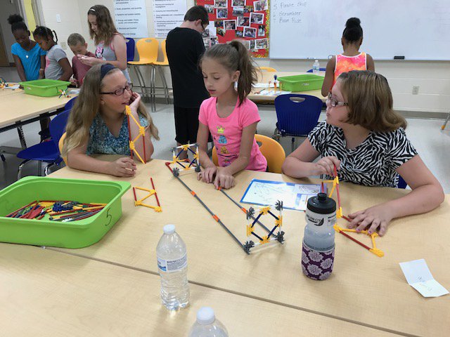 ScncTeacher2015's tweet photo. Building and discovering the science behind amusment rides at Summer TECH Camp @EMSD37 https://t.co/V9J4cJF8Ay