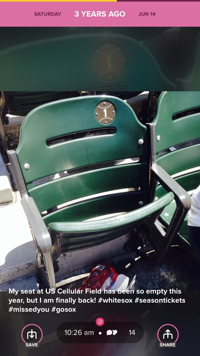 margaretsoxoar3's tweet photo. Miss my seat so much 😭😭 can't wait to be back in a few weeks! #outofstateprobs https://t.co/YbUzAiu29k