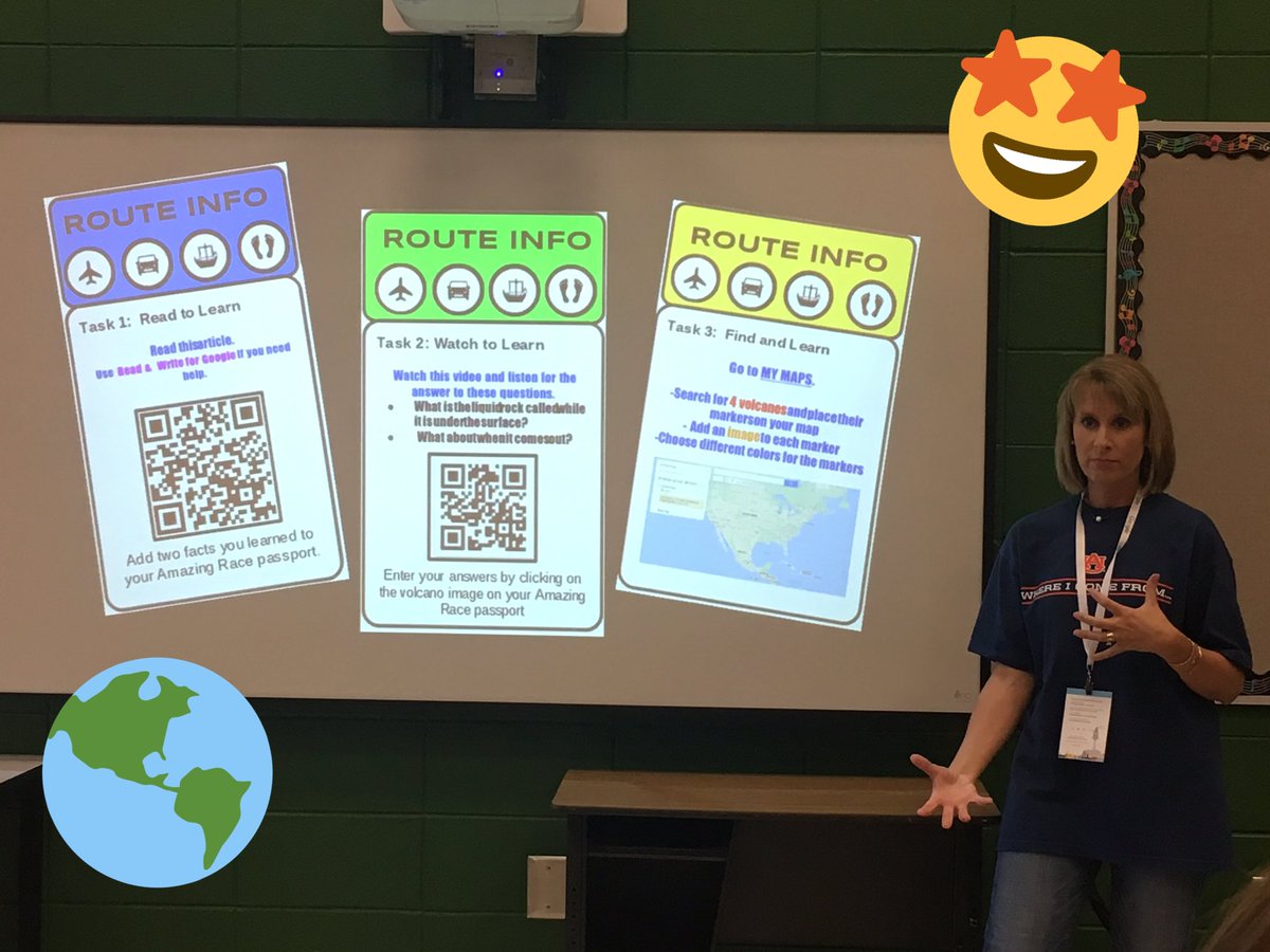 PreisigJessica's tweet photo. Enjoying Amazing Race w/ @Jb4tech #differentiatedinstruction #edtechteam #PDideas https://t.co/qLq39Gm10a
