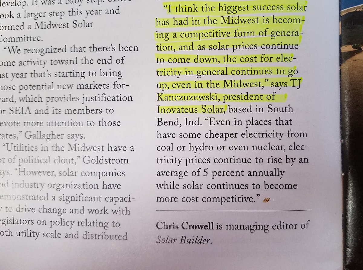InovateusSolar's tweet image. Our Pres. &amp;amp; CEO @TJKan gives insights on #solar in the #Midwest in the latest issue of #SolarBuilder #SolarIsNow -- owl.li/pus230cAPq8
