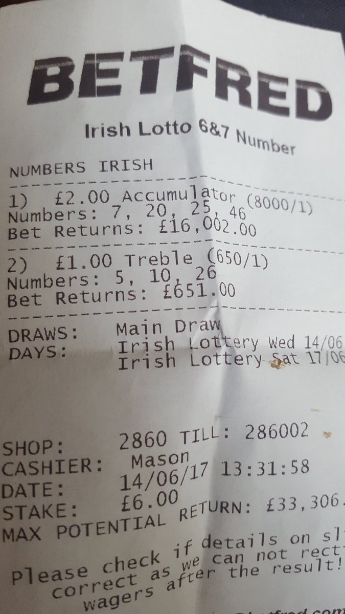 irish lotto treble results
