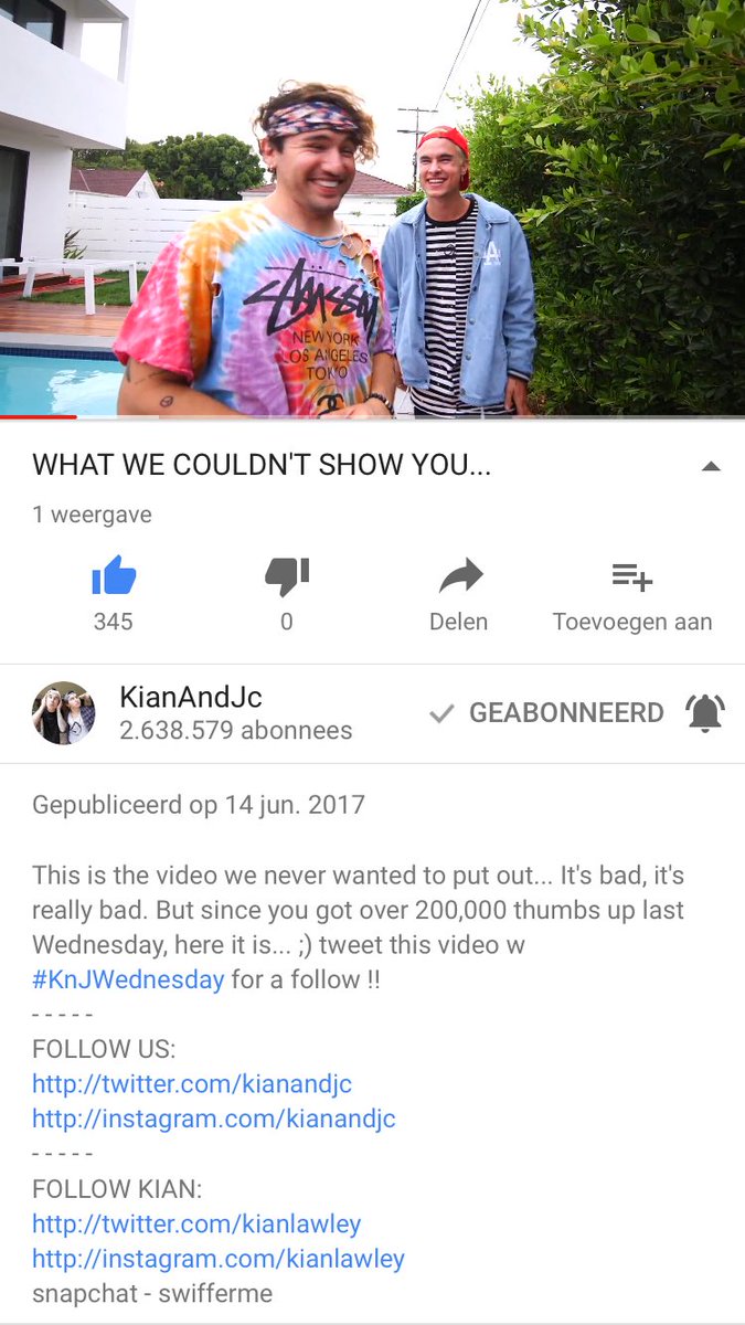 KobesPatrick's tweet photo. @jccaylen @jccaylen @jaysee
๐คStill hope you will follow me๐ค
๐Thanks for meeting me on 03-03-2017๐
https://t.co/8ZegrKWLcs
#KnJWednesday #HeyKNJ https://t.co/noBZwC2vJQ