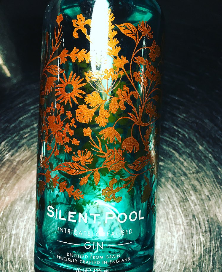 GinJourney's tweet photo. Drinking every. Last. Drop. 

Sipping some @SilentPoolGin as we finish dinner at @46andMercy 🍸 https://t.co/yV33C2wkjl
