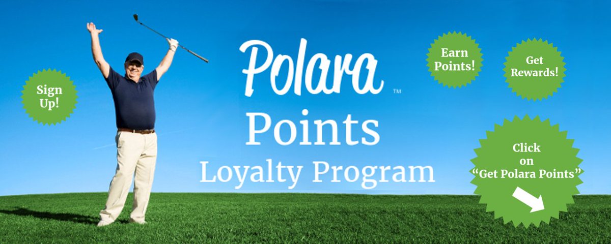 PolaraGolf's tweet photo. Great news! We have a Loyalty Program with many ways to earn points - Go to https://t.co/cQkKsNR2hm, register, and start earning! https://t.co/NqFJvPK2pz