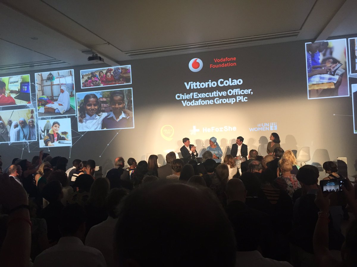 KatLinDC's tweet photo. Only 14% child literacy in refugee camps - mobile improving lives of women & girls @HeForShe #InstantClassroom @VodafoneFoundation @vitt61 https://t.co/C6LS5sFpoo