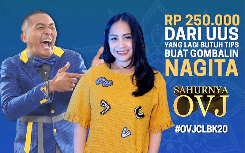 OVJ_kitelagi's tweet image. Pemirsa! Bantu bikinin gombalan buat @uusbiasaaja untuk Nagita Slavina yuk! #OVJCLBK20