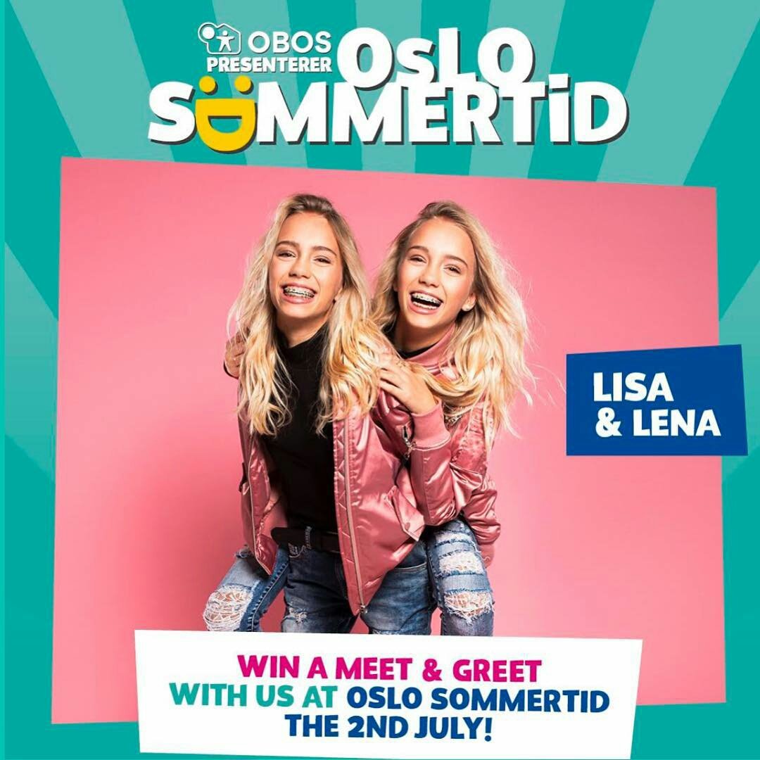 MusicallyStars3's tweet photo. Let's Go! Win a meet and greet with @lisaandlena at Oslo sommertid 2nd July❤
Good Luck guys!🍀 https://t.co/rLkx0dC0nU