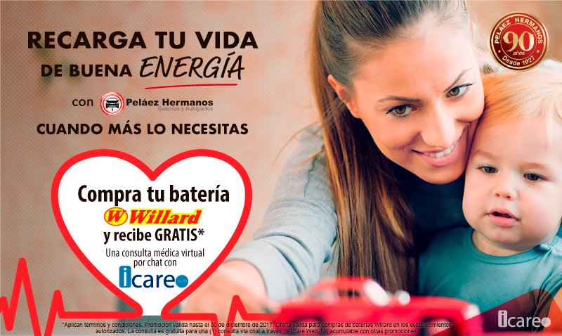 MiDoctorCol's tweet image. #RecárgateDeBuenaEnergía con @PelaezHermanosS y #ICareWeb, una promoción que no podrás dejar pasar &amp;gt;&amp;gt; ow.ly/UnUO30cAMV5