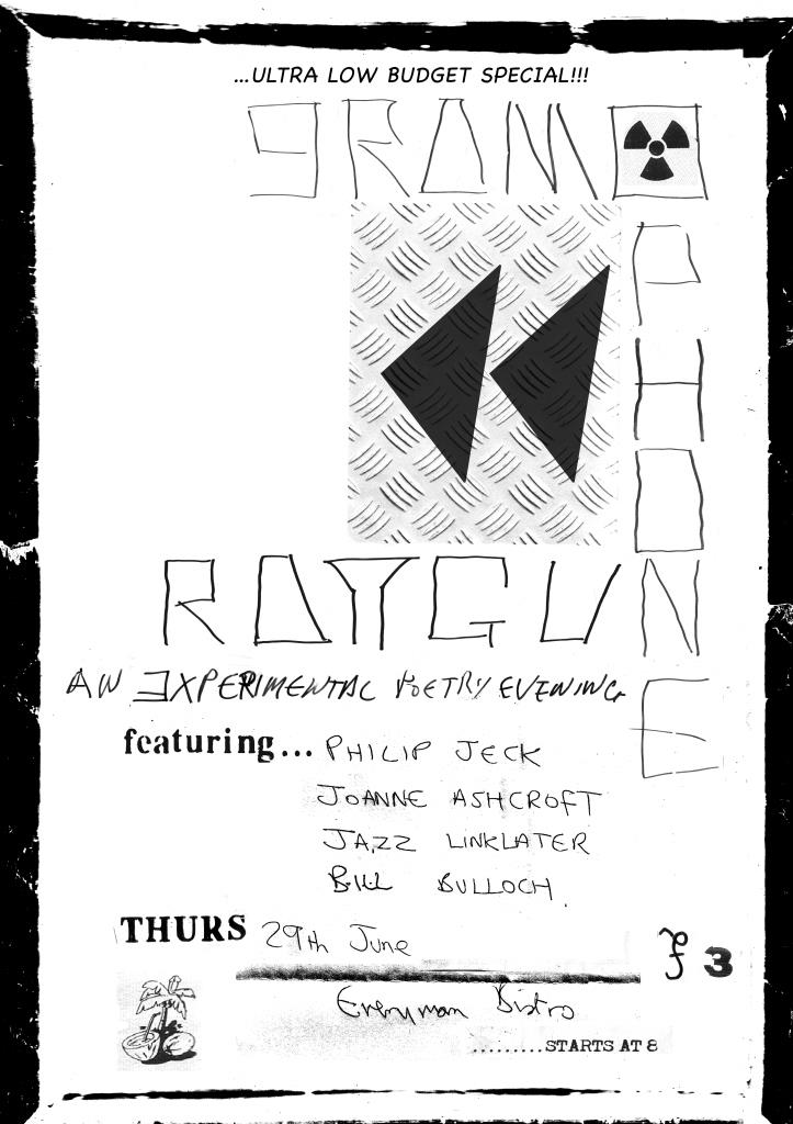 docker2323's tweet image. GRAmOPhoNE rAY GUn 7 @EverymanBistro 29th June.#experimentalpoetry