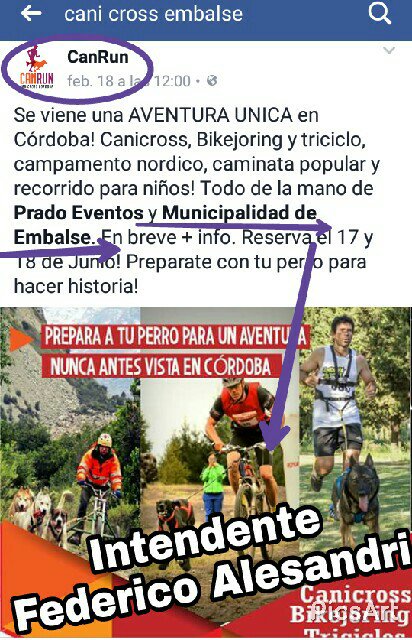 ProyectoGalgoA's tweet photo. @falesandri Cani Cross.El municipio de Embalse apoyando este evento
Sus audios lo desmienten Intendente
#Pelotudos en redes gobernando mal. https://t.co/Ex3KPPq3tU