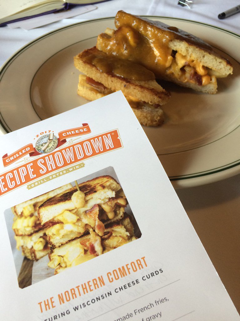 It's on in <a href="/GoMadisonWI/">Go Madison</a> as we judge Grilled Cheese Academy. A poutine creation is, uh, easing us in.