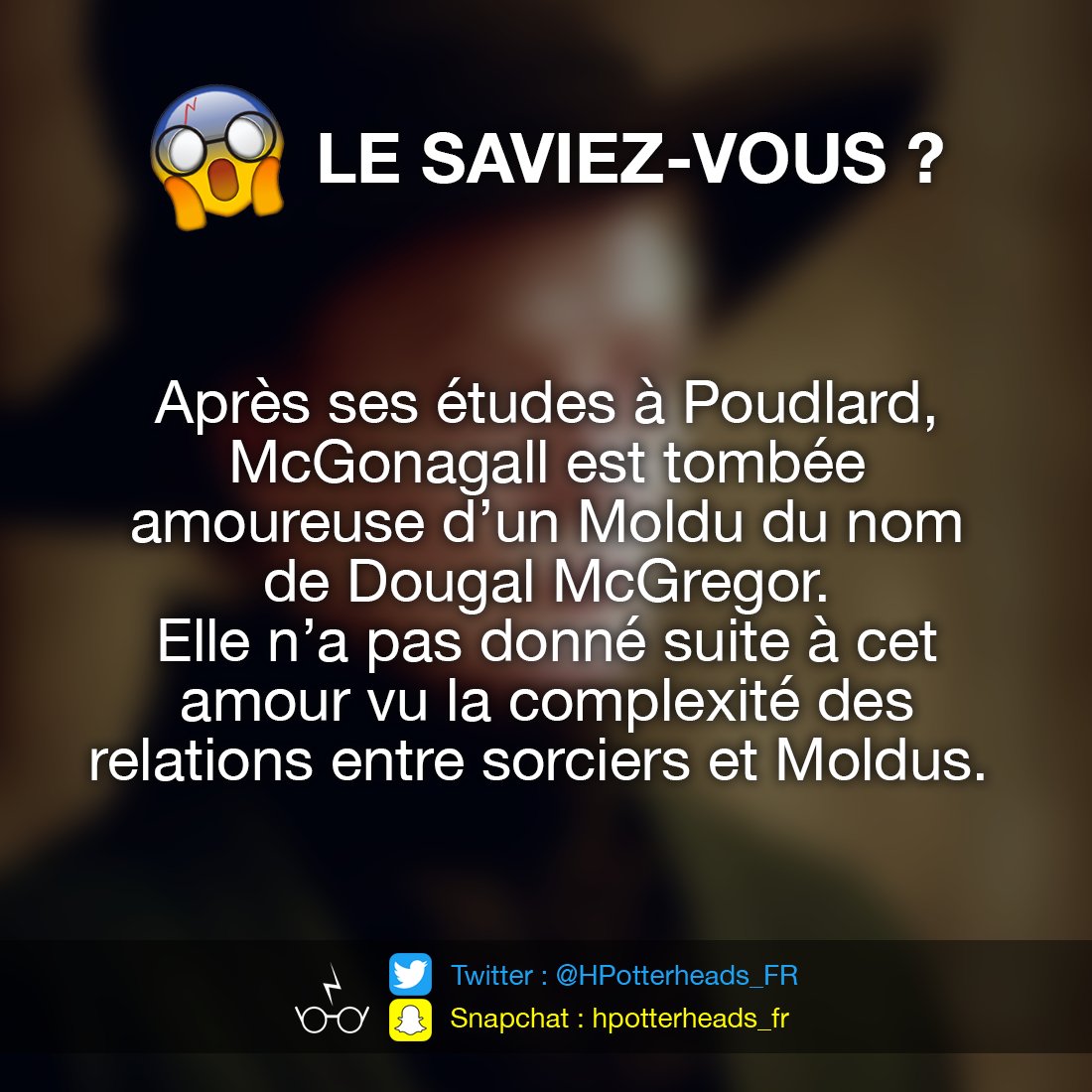 ⚡️ #LeSaviezVous ⚡️
Encore une nouvelle blessure pour Minerva ! 😰
#HarryPotter
