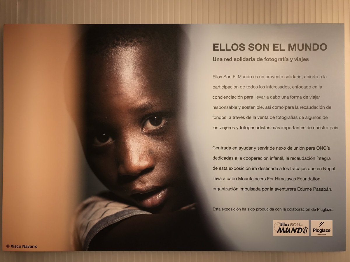 PatSoler7's tweet photo. @Sonelmundo fantástica expo de mano de @Jorgemerios! Buen projecto solidàrio. No hace falta ser gigante para ayudar un montón! #sonelmundo https://t.co/OLlnb9LmoY