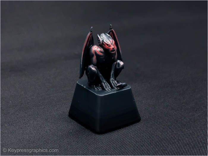 Gizmo_Bazaar's tweet photo. That's one evil looking #keycap! Another great paintjob from https://t.co/W9zBmle894 #3dprinted #mechanicalkeyboard #artisan https://t.co/KvmdS3AgwE