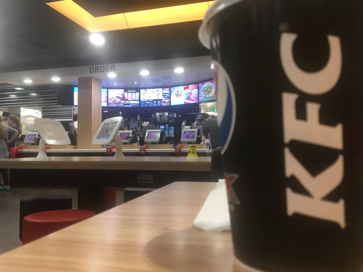 daz_black's tweet photo. Having KFC in Macdonalds. What you gonna do Macdonalds? Huh? That's right nothing 😎 https://t.co/2KGXyDWbFE