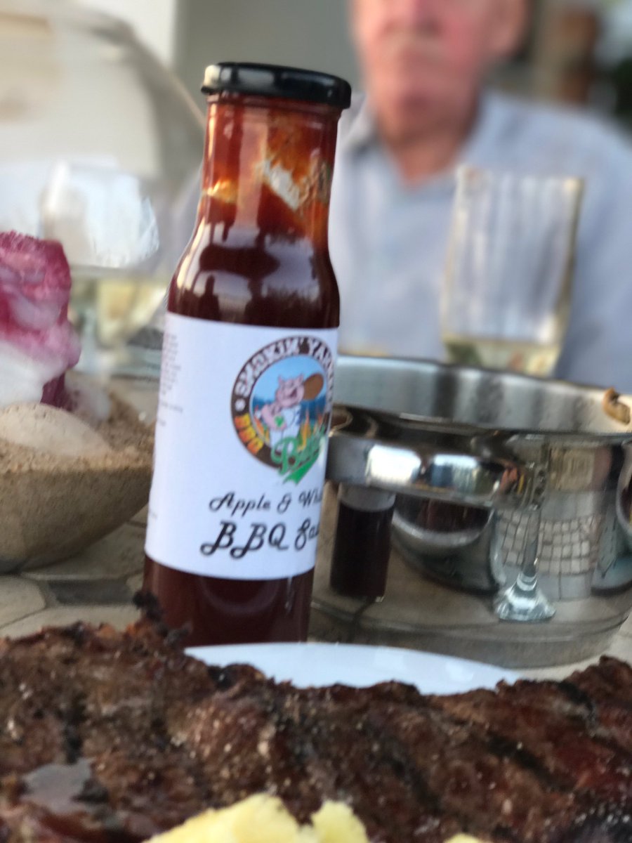 gobbqco's tweet photo. @BelfastBBQ #quality bbq sauce has made its way out to Portugal. Not sure about that pose my dads doing tho! (Thinks he's Donald sutherland) https://t.co/GKvQXoXG59