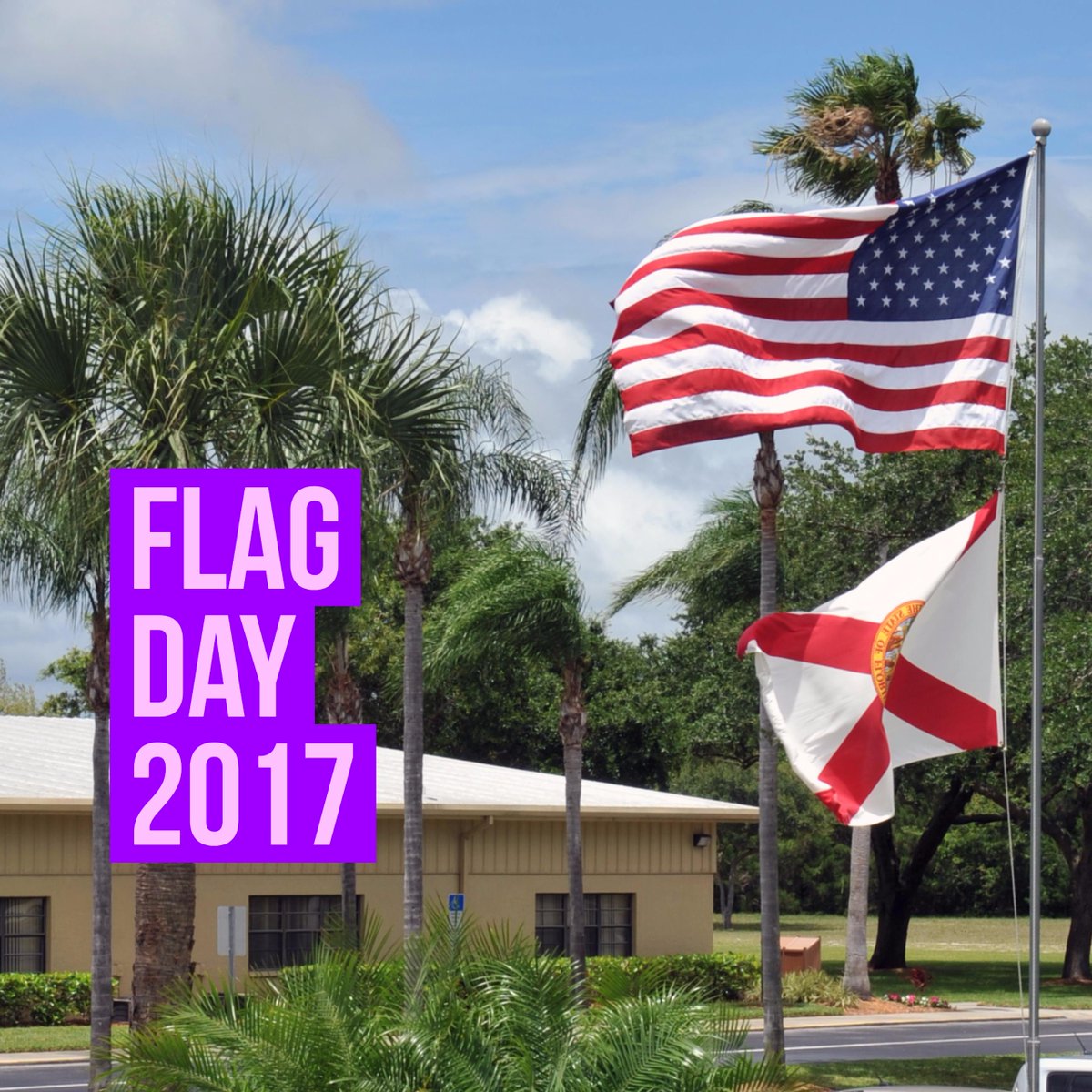 FSWCollege's tweet photo. Happy #FlagDay from our Hendry/Glades Curtis Center in #LabelleFL! #SWFL https://t.co/yR7cJfRlrn