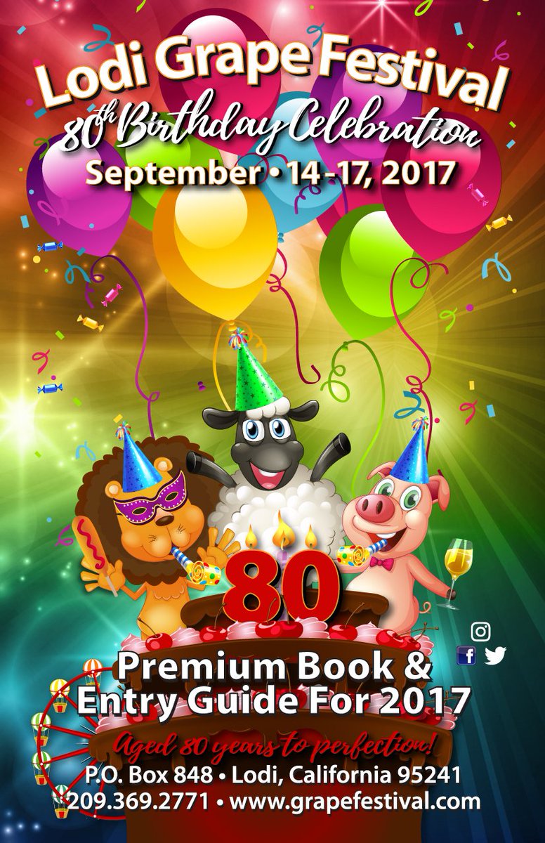 Premium books R here!  What R U going 2 enter? Get one at ow.ly/Dio430cB68q #lodigrapefestival #lgfturns80 #newdivisions #pinspiration