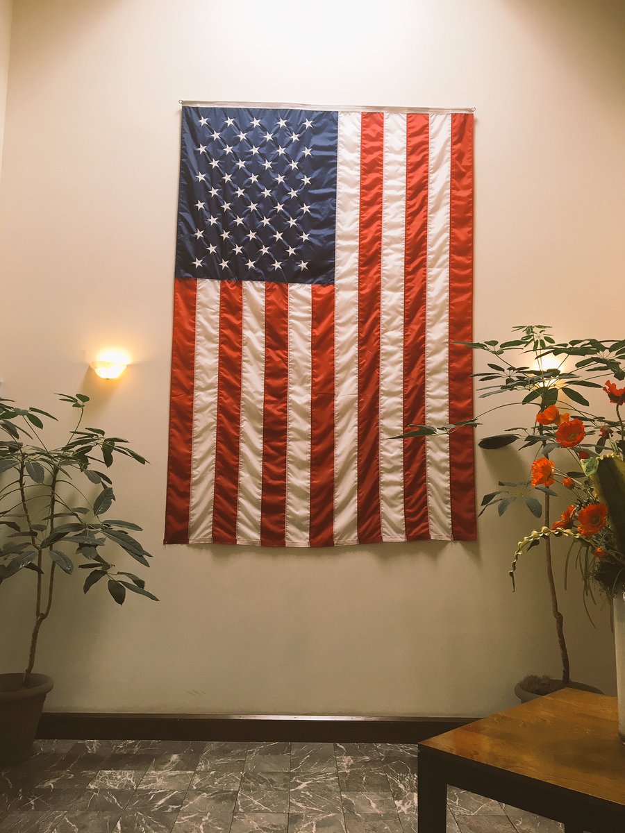 NewHanoverDems's tweet photo. Happy Flag Day, everyone. We're very proud that we get to work next to this one every day.
#FlagDay
#NHCDP https://t.co/FVaiJLDmwn