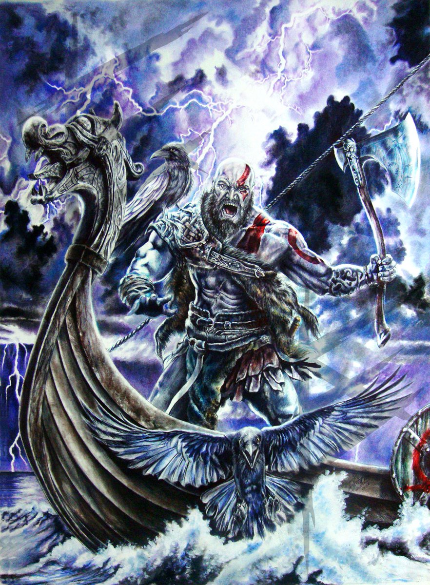 Davidsanclair's tweet photo. Kratos is here! @SonySantaMonica @PlayStation #godofwar4 https://t.co/a4K7zvtZYP
