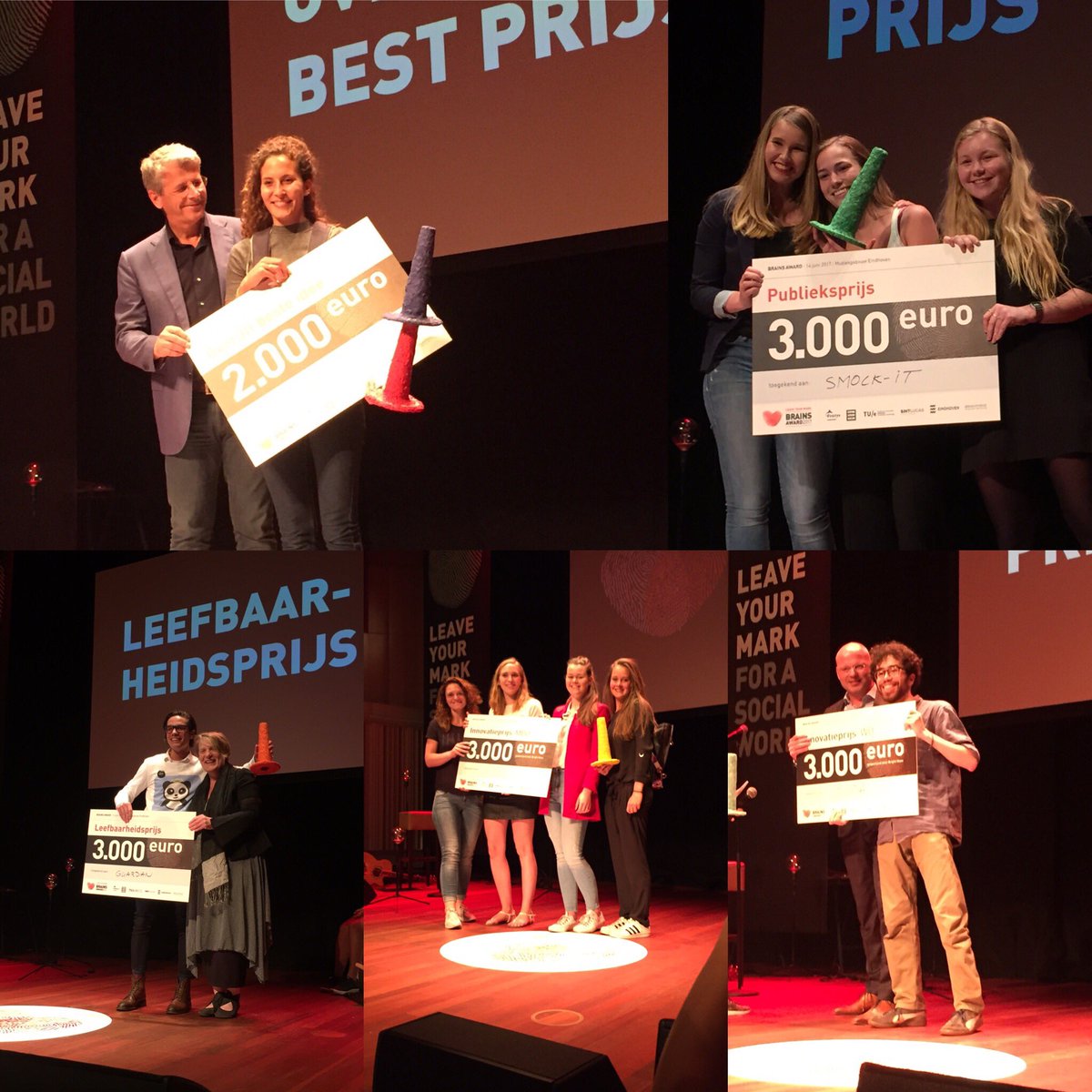 De winnaars van Brains Award 2017 !! Gefeliciteeeerd 🎉🎉🎉