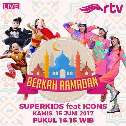iconiaID_'s tweet photo. Hari ini! Jam 16.15 WIB @icons_idn dan @superkids_id akan LIVE di Berkah Ramadhan @langitRTV !! Don't miss it iconia 😉 https://t.co/0k0GHtDjNg