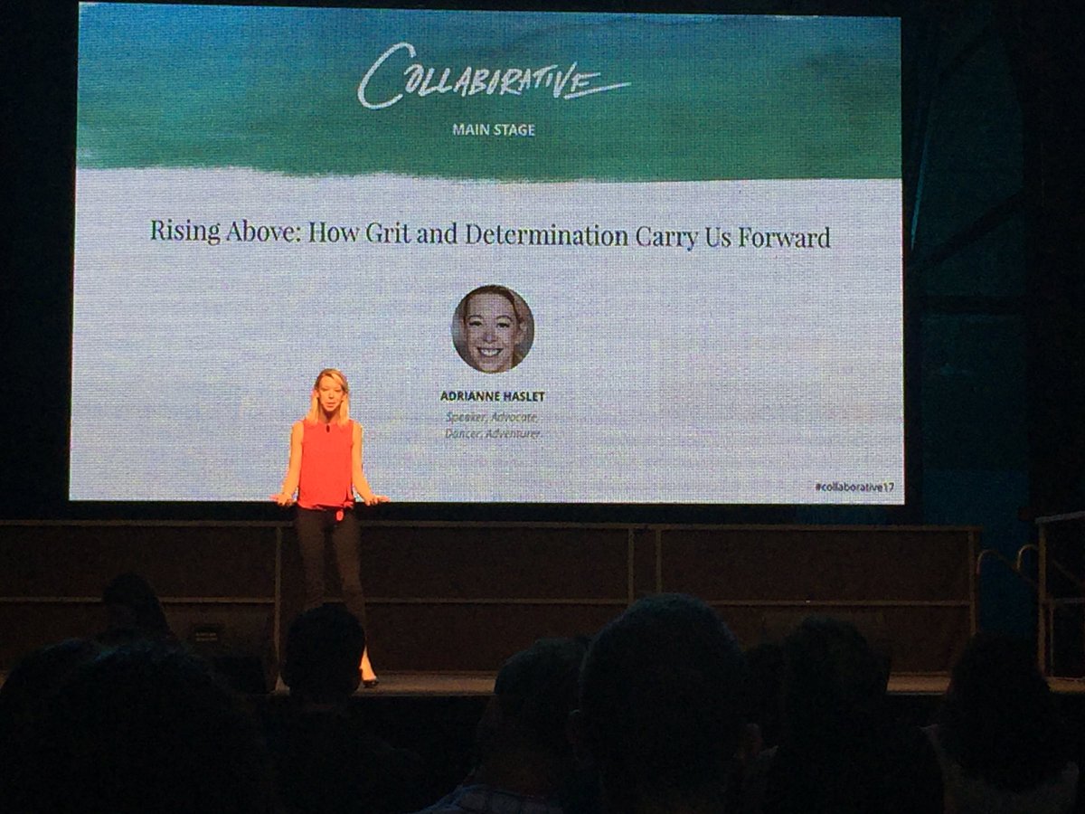 jamesbsanders's tweet image. Amazing talk by @AdrianneHaslet at #Collaborative17.  &quot;This just means not yet.&quot;