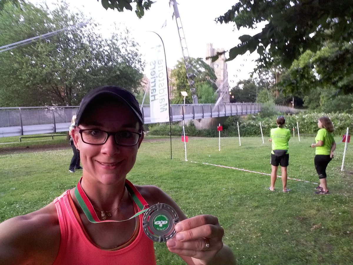 Worked hard <a href="/GotriMaidstone/">GoTri Maidstone</a> tonight. Beat last time's 7km #cycle &amp; fastest I've #run a 5km in ages! Feeling good now. Thanks 😃👍