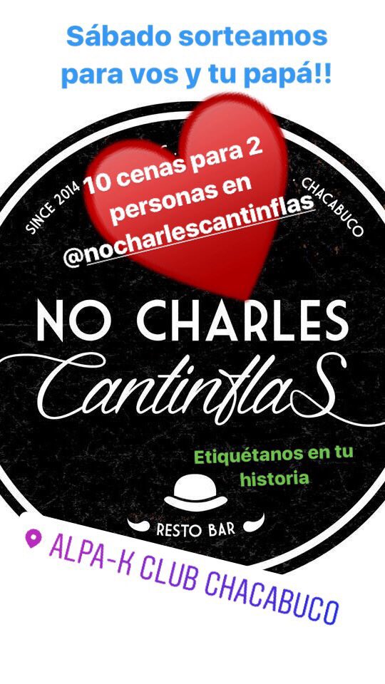 ALPAKDISCO's tweet photo. Queres llevar a cenar a tu papá en su día??? Manda tu RT comentando el nombre de tu papá y participa!!!
#nosvemoselsabado #FelizDiaPapa ❤️ https://t.co/CHpTrrvKoM