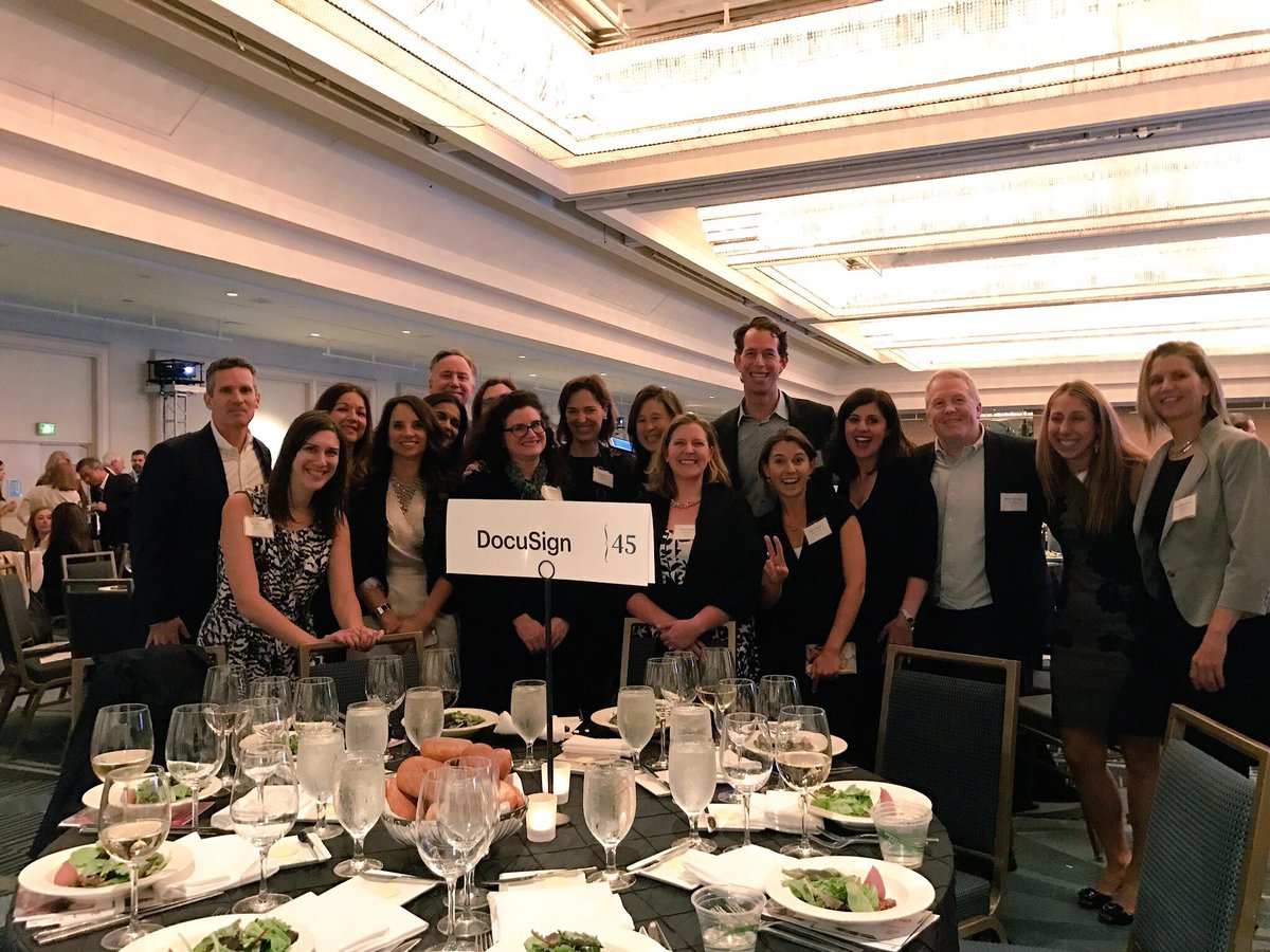 Docusign's tweet image. Thrilled to join @SFBusinessTimes in recognizing @DocuSign&apos;s Robin Ducot as one of 2017&apos;s Most Influential Women in Bay Area Business.
