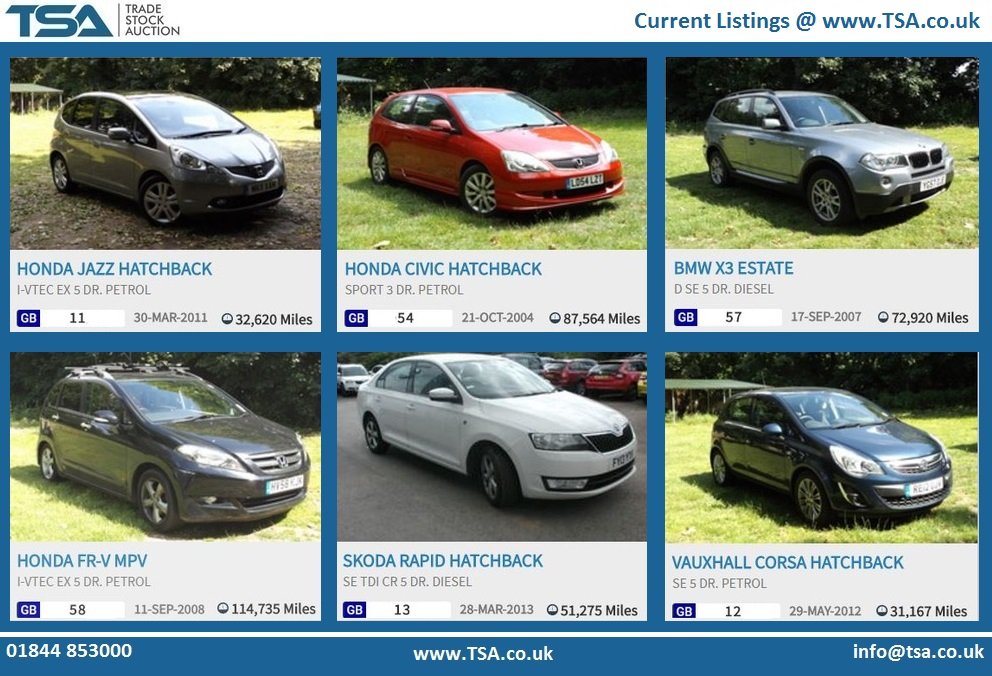 tsacouk's tweet image. Fantastic variety of fun size vehicles for motor trade only auction at TSA.co.uk