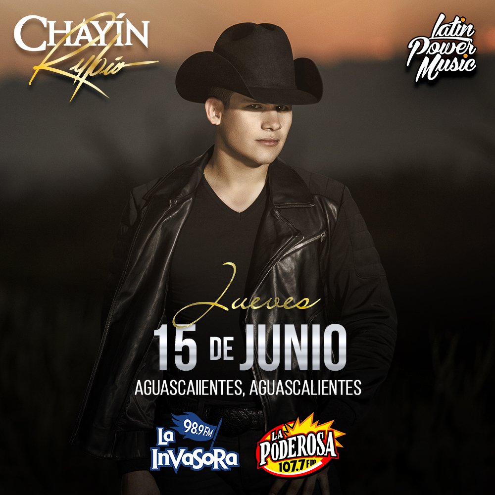 latinpowermusic's tweet photo. Hoy disfruta la música de @ChayinRubio en Aguascalientes, Ags. https://t.co/aXjE5x9lwH
