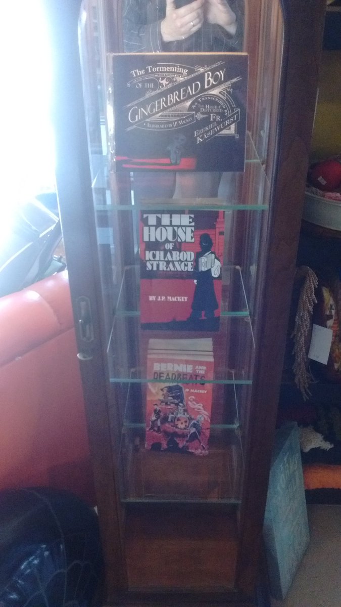 jpmackeyauthor's tweet photo. My books available at Vagabond Village in Mankato, including the very limited edition of The Tormenting of the Gingerbread Boy @vv_mankato https://t.co/4g2URaA9IW