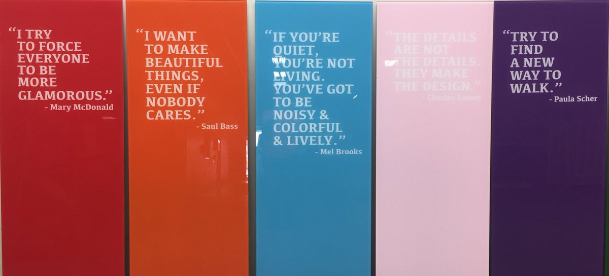 DreamwallsGlass's tweet image. Glass &amp;amp; design,...they just go together! #NeoCon2017 #backpaintedglass #wisdom